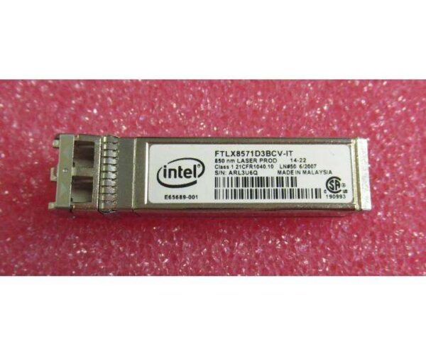 Intel FTLX8571D3BCV-IT SFP Transceiver Module 1000BASE-SX, 10GBASE-SR