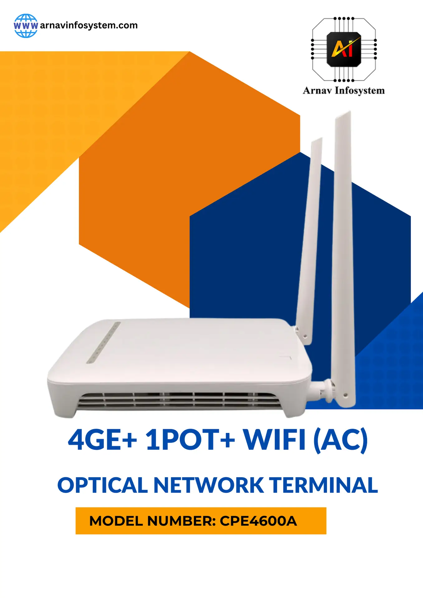 Dualband WIFI XPON ONU 4GE +1Voice +1USB + 2.4G/5.8G Wi-Fi AC ONU GPON ONT XPON Network Terminal Devices  ZTE Chipset