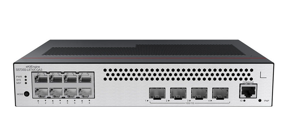 Huawei S5735S-L8T4X-QA3 Gigabit Ethernet Switch | 8-Port L3 Managed Switch with 4×10G SFP+ Uplinks